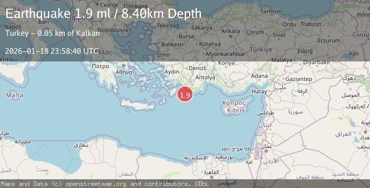 Map of DODECANESE IS.-TURKEY BORDER REG