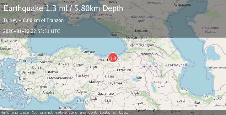 Map of EASTERN TURKEY