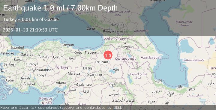 Map of EASTERN TURKEY