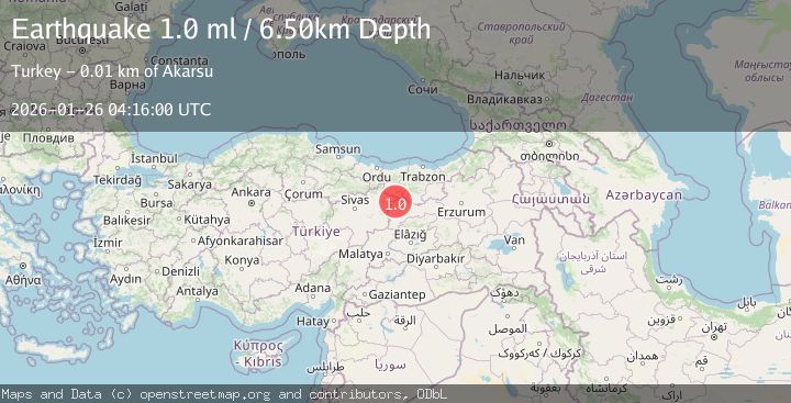Map of EASTERN TURKEY