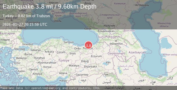 Map of EASTERN TURKEY