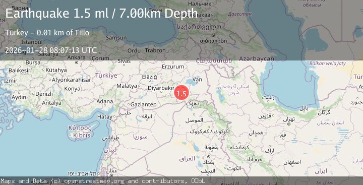 Map of TURKEY-SYRIA-IRAQ BORDER REGION