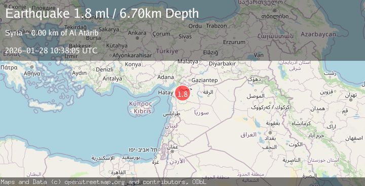 Map of TURKEY-SYRIA BORDER REGION