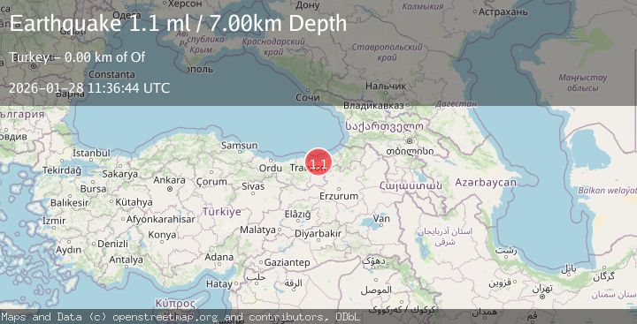 Map of EASTERN TURKEY