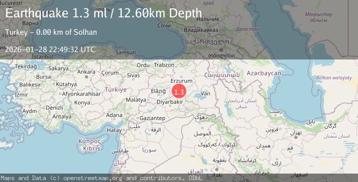 Map of EASTERN TURKEY
