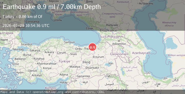 Map of EASTERN TURKEY