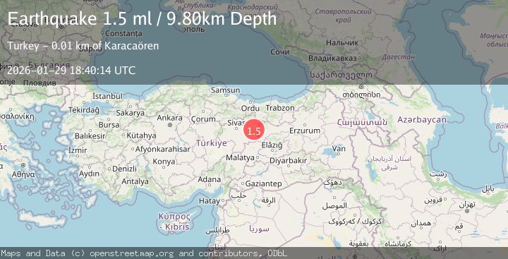 Map of EASTERN TURKEY