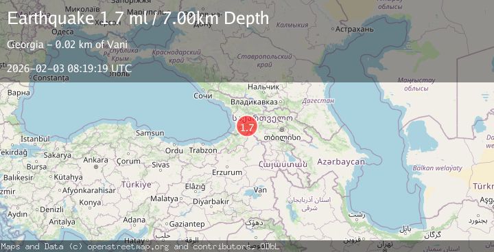 Map of GEORGIA (SAK'ART'VELO)