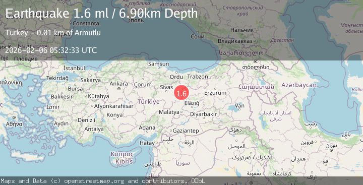 Map of EASTERN TURKEY