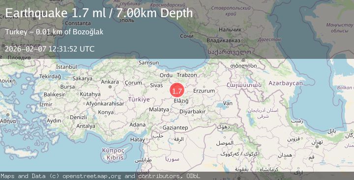 Map of EASTERN TURKEY