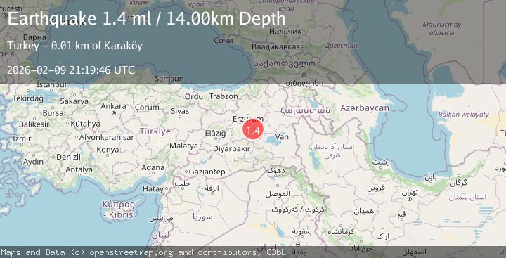 Map of EASTERN TURKEY