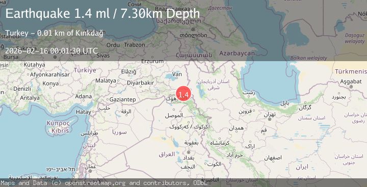 Map of TURKEY-IRAQ BORDER REGION