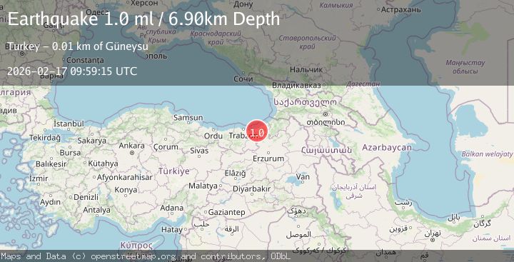 Map of EASTERN TURKEY