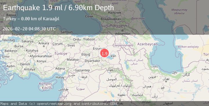 Map of EASTERN TURKEY