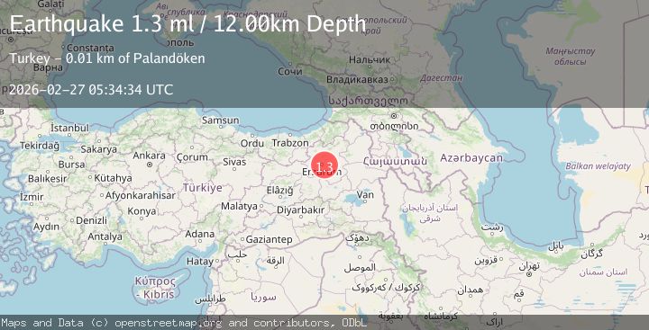 Map of EASTERN TURKEY