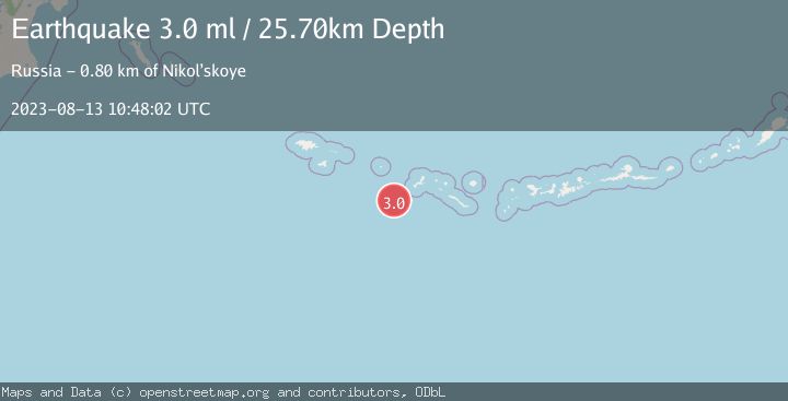 Map of RAT ISLANDS, ALEUTIAN ISLANDS