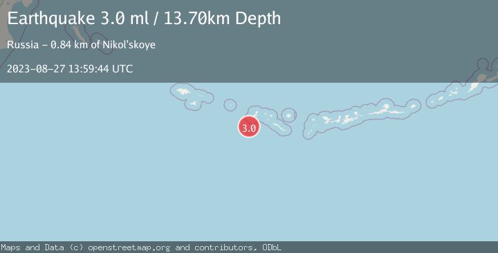 Map of RAT ISLANDS, ALEUTIAN ISLANDS