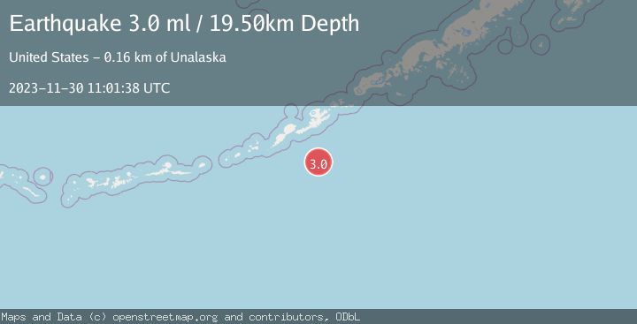 Map of FOX ISLANDS, ALEUTIAN ISLANDS