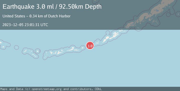 Map of FOX ISLANDS, ALEUTIAN ISLANDS