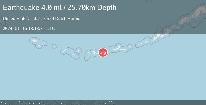 Map of ANDREANOF ISLANDS, ALEUTIAN IS.