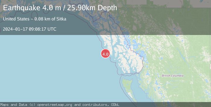 Map of SOUTHEASTERN ALASKA