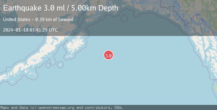 Map of GULF OF ALASKA