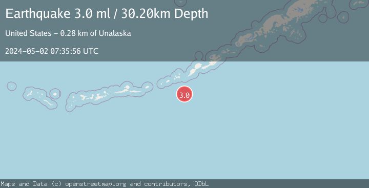 Map of FOX ISLANDS, ALEUTIAN ISLANDS