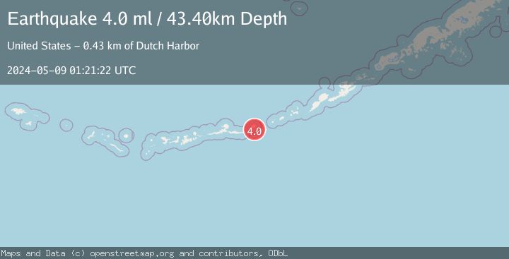 Map of ANDREANOF ISLANDS, ALEUTIAN IS.