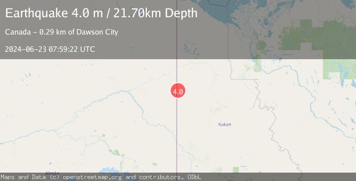 Map of NORTHERN YUKON TERRITORY, CANADA
