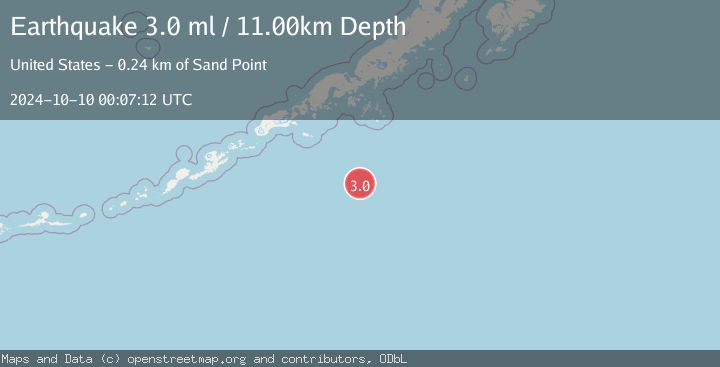 Map of SOUTH OF ALASKA