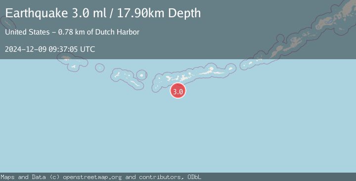 Map of ANDREANOF ISLANDS, ALEUTIAN IS.