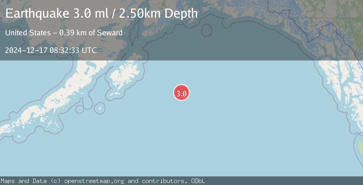 Map of GULF OF ALASKA