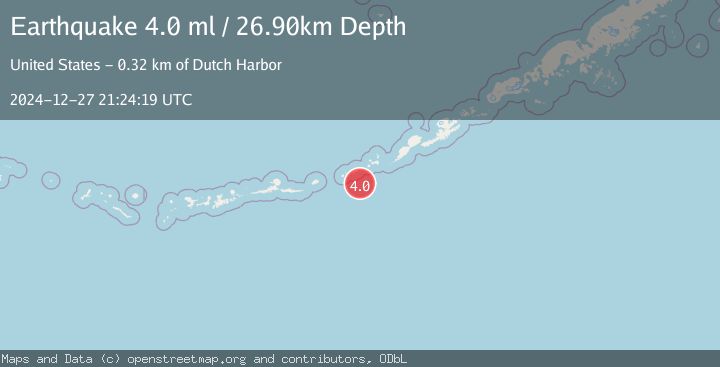 Map of FOX ISLANDS, ALEUTIAN ISLANDS