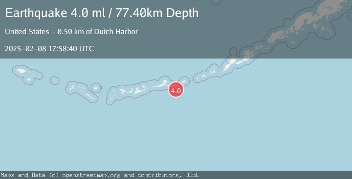 Map of ANDREANOF ISLANDS, ALEUTIAN IS.