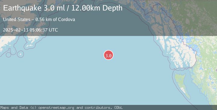 Map of GULF OF ALASKA