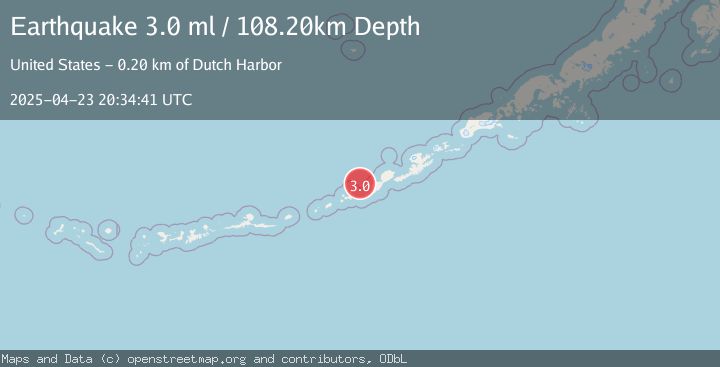 Map of FOX ISLANDS, ALEUTIAN ISLANDS