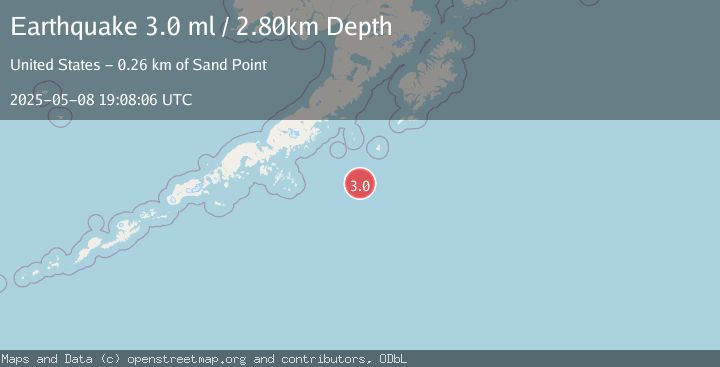 Map of SOUTH OF ALASKA