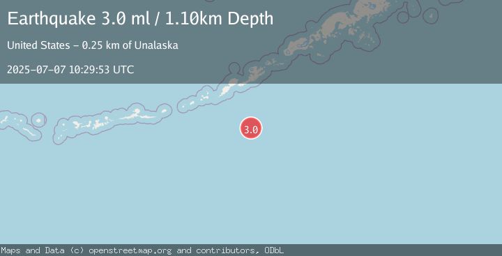 Map of SOUTH OF ALEUTIAN ISLANDS