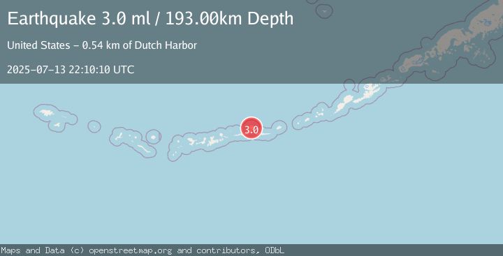 Map of ANDREANOF ISLANDS, ALEUTIAN IS.