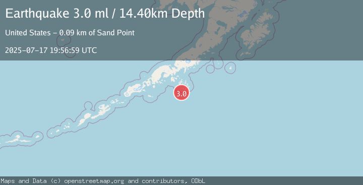 Map of SOUTH OF ALASKA