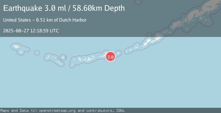 Map of ANDREANOF ISLANDS, ALEUTIAN IS.
