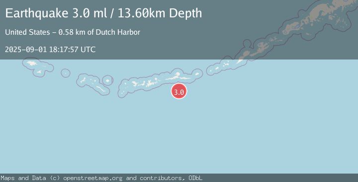 Map of ANDREANOF ISLANDS, ALEUTIAN IS.