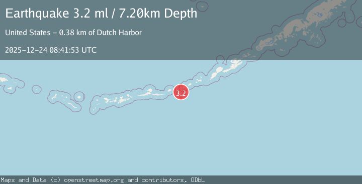 Map of FOX ISLANDS, ALEUTIAN ISLANDS