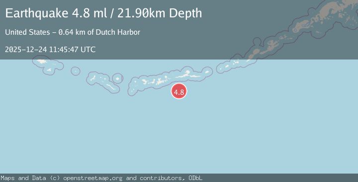 Map of ANDREANOF ISLANDS, ALEUTIAN IS.
