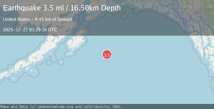 Map of GULF OF ALASKA