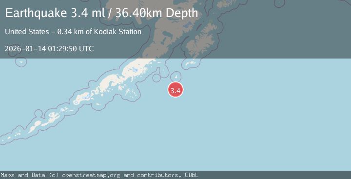 Map of SOUTH OF ALASKA
