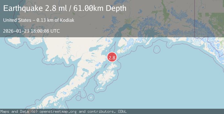 Map of KODIAK ISLAND REGION, ALASKA