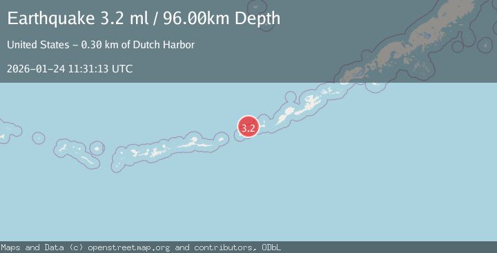 Map of FOX ISLANDS, ALEUTIAN ISLANDS