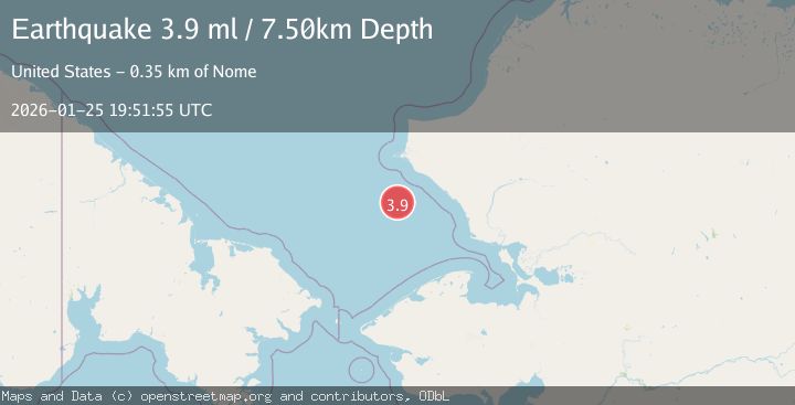 Map of BERING STRAIT