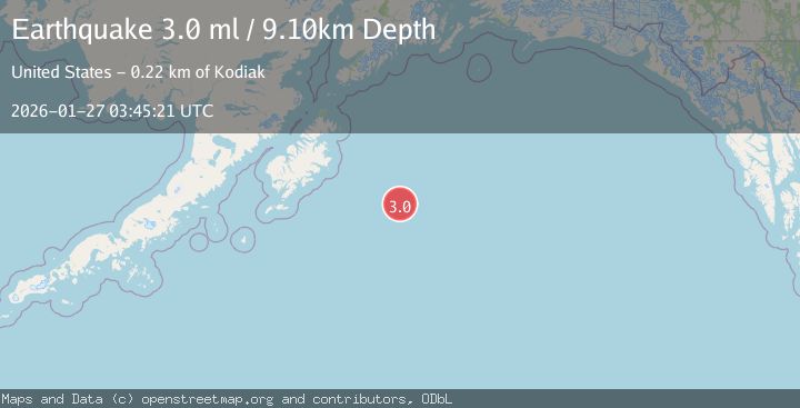 Map of GULF OF ALASKA